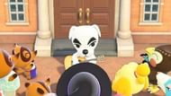 K. K. Slider performing in Animal Crossing: New Horizons (Image via Eurogamer)
